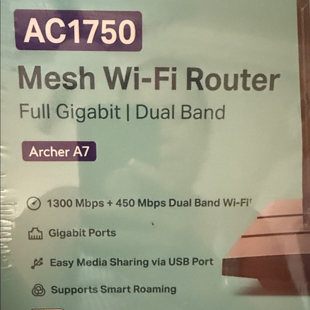 TP-Link Archer A7 Black Mesh Wi-Fi Router - Picture 3 of 3